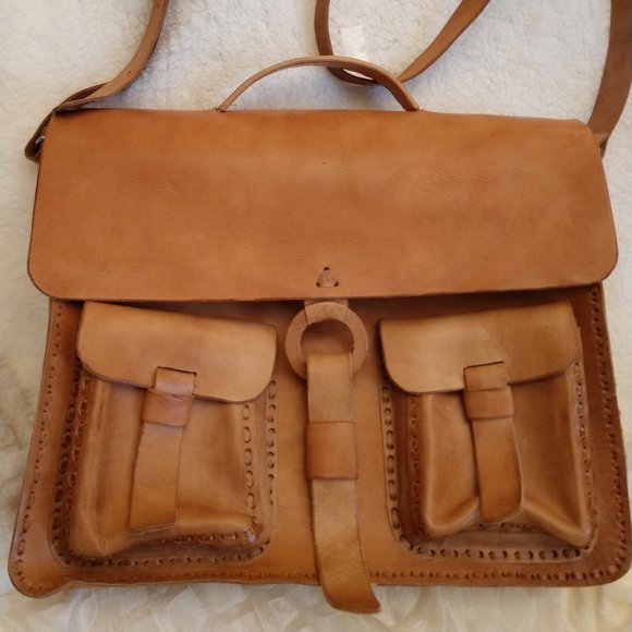 Unique Handcrafted Artisan Leather Satchel